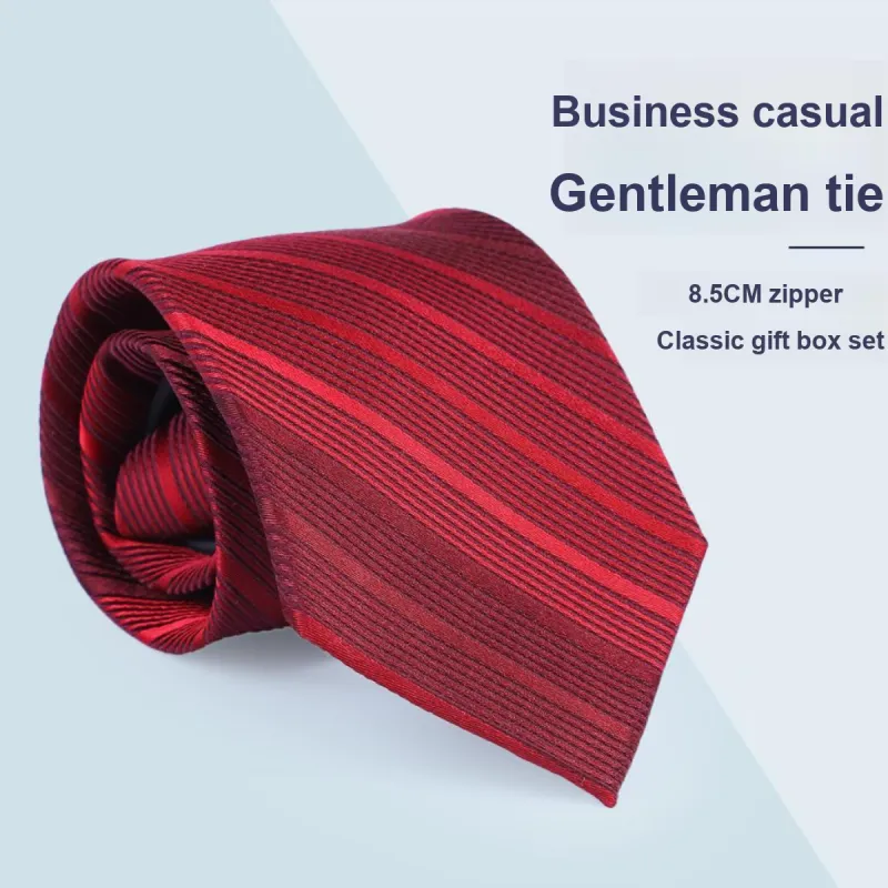 Red Bean Polyester Yi Lade Tie Men's-21