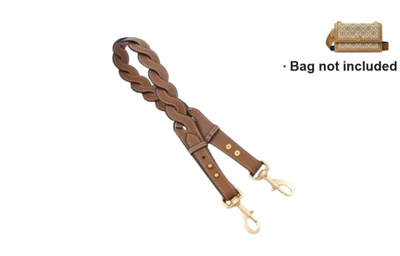 Ingenuity Handmade Microfiber Bag Strap Women's Navy Blue/Chestnut Brown-1