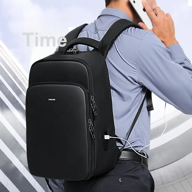 ReeYee Polyester With Oxford Backpack Laptop Backpack Medium Size Men's-1