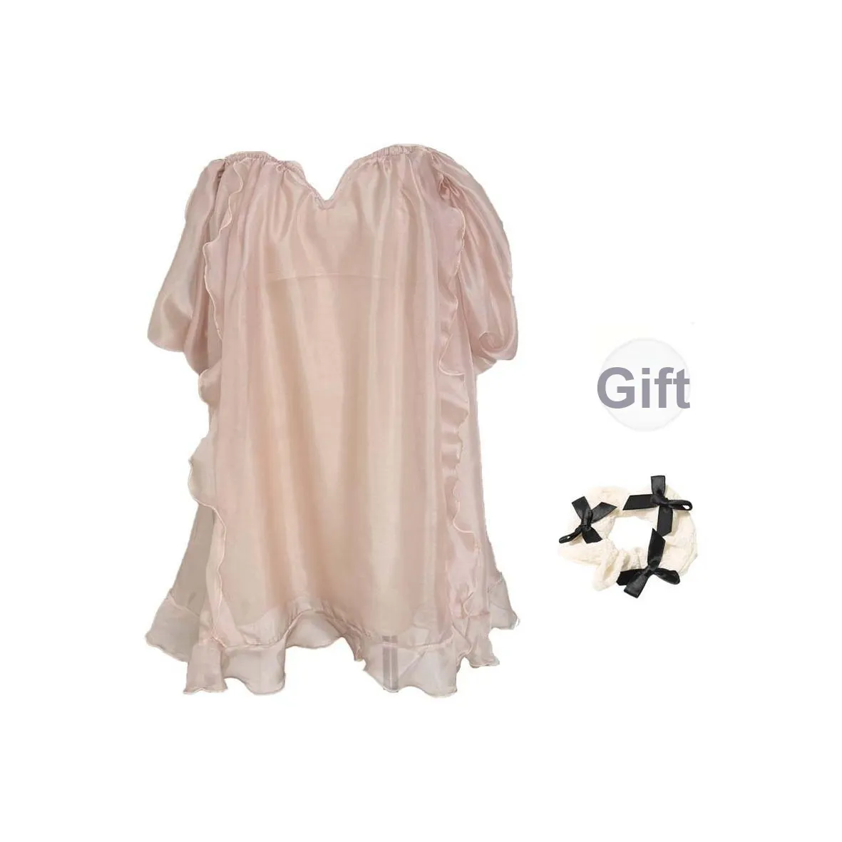 CPAURA Без рукавов Платье Женское Шампанское