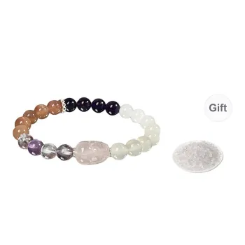 LUXLINE Natural Amethyst Bracelets Women's