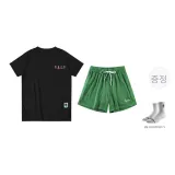 그린+블랙 시그니처 반팔 (양말 증정)