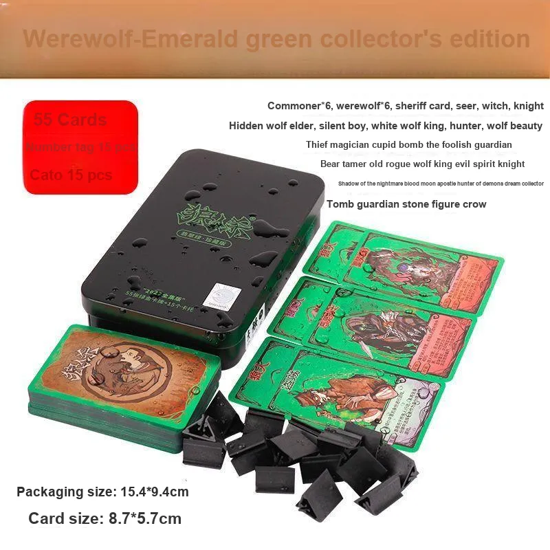 Lezhi By Me Werewolf Card Game For Adults Casual Party 'Close Your Eyes When It Gets Dark' Game Board Games-8