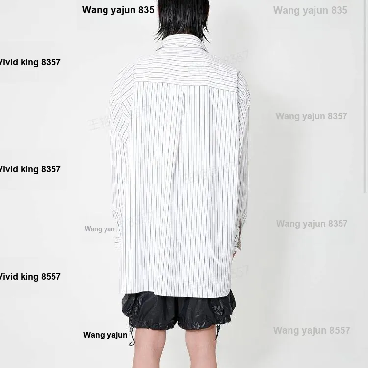 OUR LEGACY Striped Long Sleeved Buttoned Shirt-2