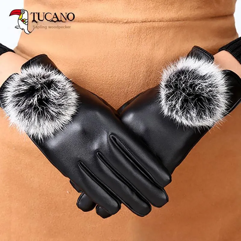 TUCANO Synthetic Leather Gloves Women's-1