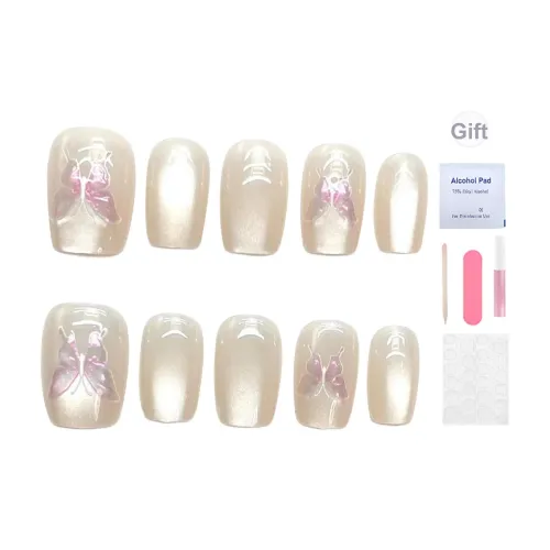 BDQC Ледяной Прозрачный Кожа Комплиментирующий Кошачий Глаз Бабочка Фальшивая Погоня Короткий ЛАДДЕР Однотонный Милый 15мм