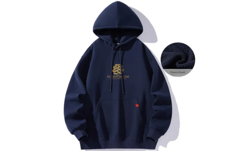 ZMOH Fleece Lined Hoodie Unisex-4