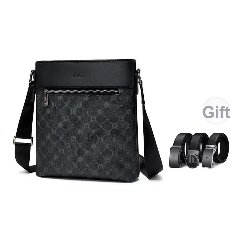 GOLF PVC Сумка через плечо Большая Мужская Черная