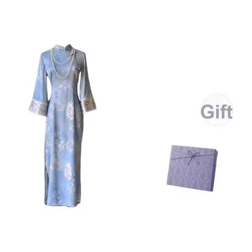 DITB Синий Женские Ципао