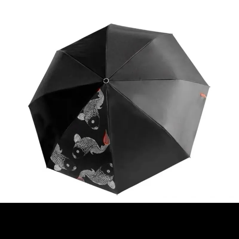 RABBITUU Sun Protection Fish Entering Umbrella Foldable Manual Sun Umbrella Sun And Rain Dual Use-1