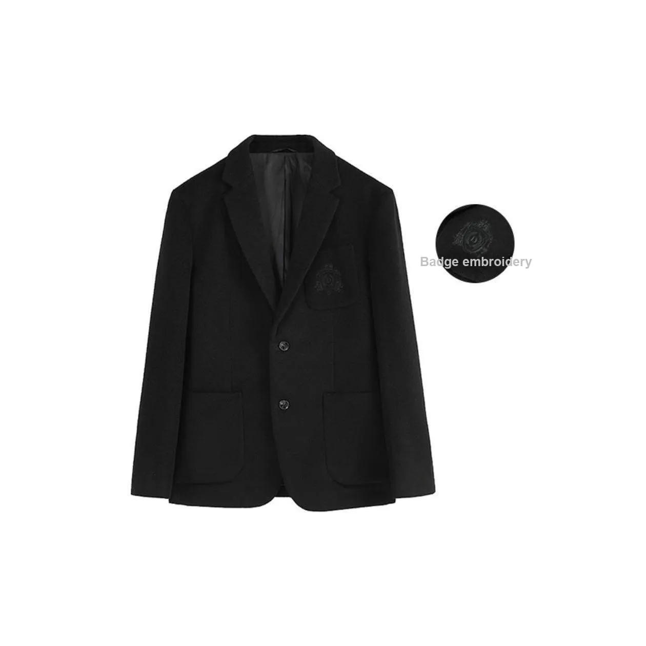 DAVID NAMAN Business Suits Men Black