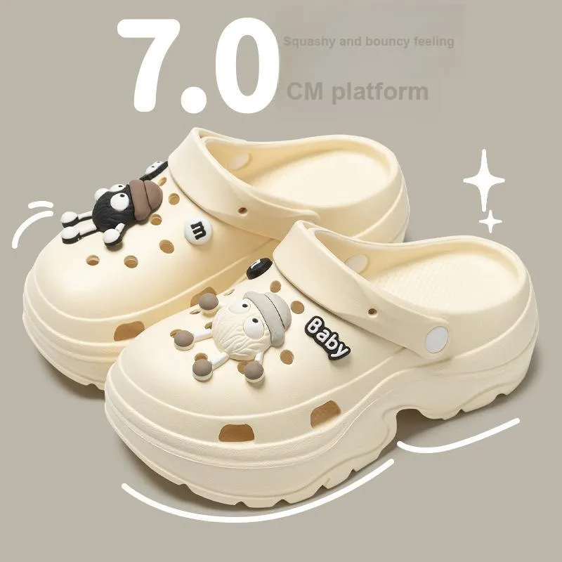 Love Of Wormwood Summer Slip Resistant Students' Eva Squashy And Bouncy Feeling Closed Toe Dormitory Home Slippers-15