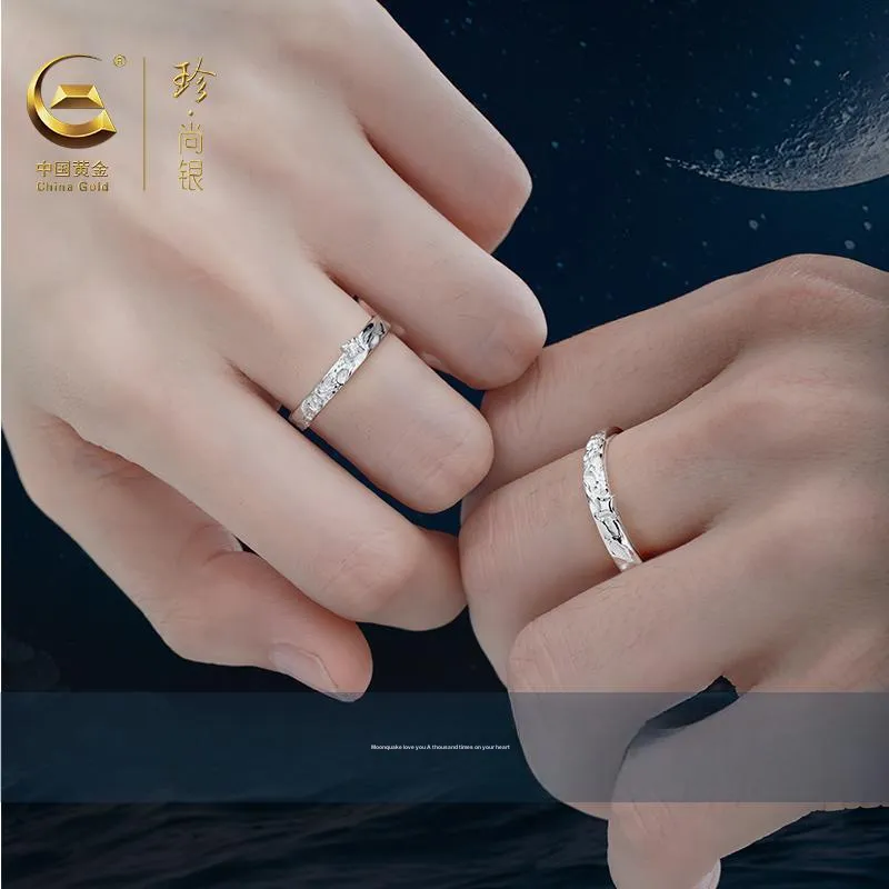 ZSY Silver 925 Ring Couple Rings Unisex-4