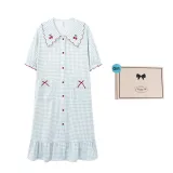 Sky Blue 202348 (Short-Sleeved Nightgown)