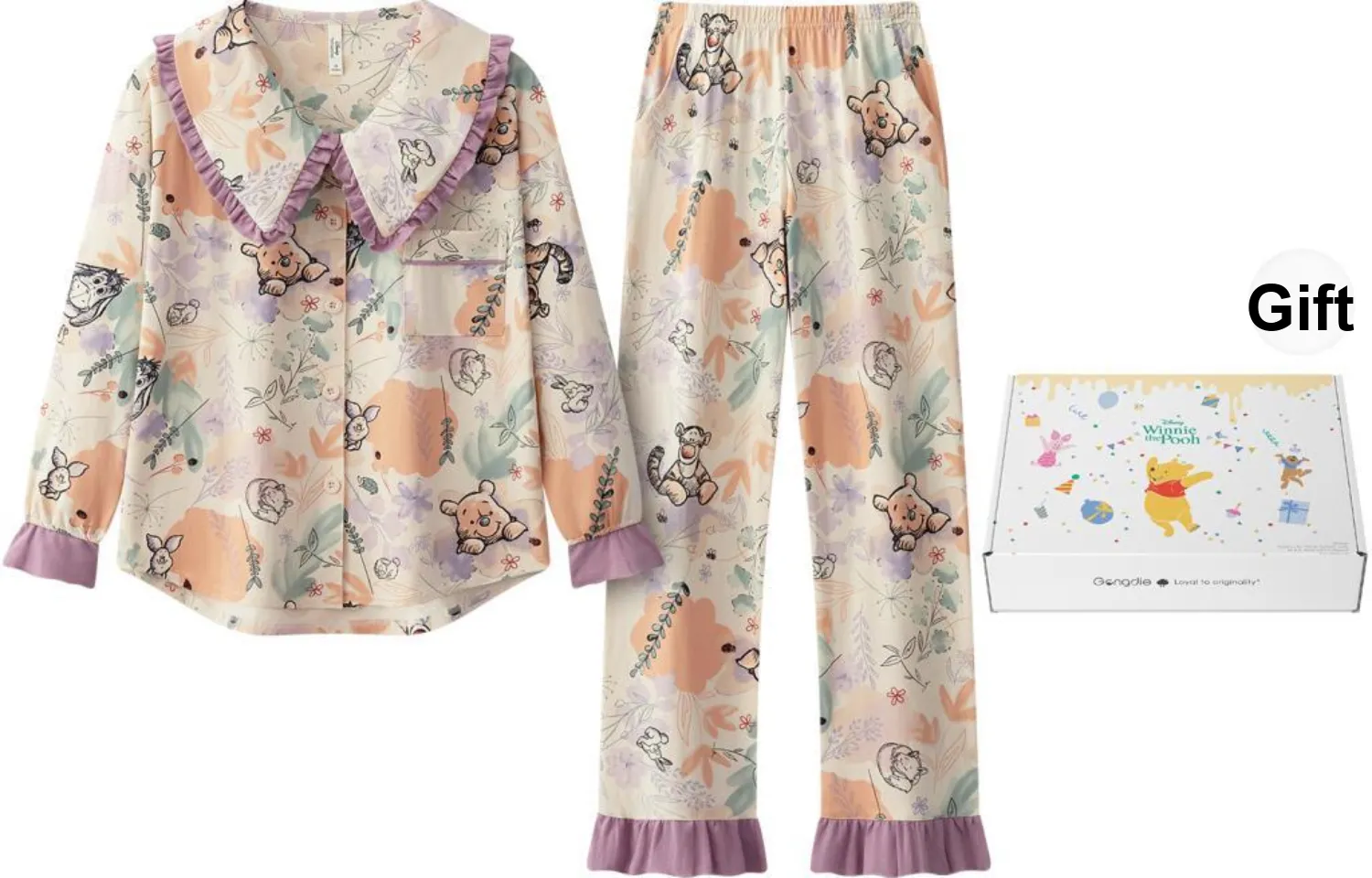 Gongdie x Disney Pajama Set Women's Gift Box Set