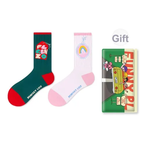 PL Этикетка Модные носки AD Унисекс MID Носки до икры