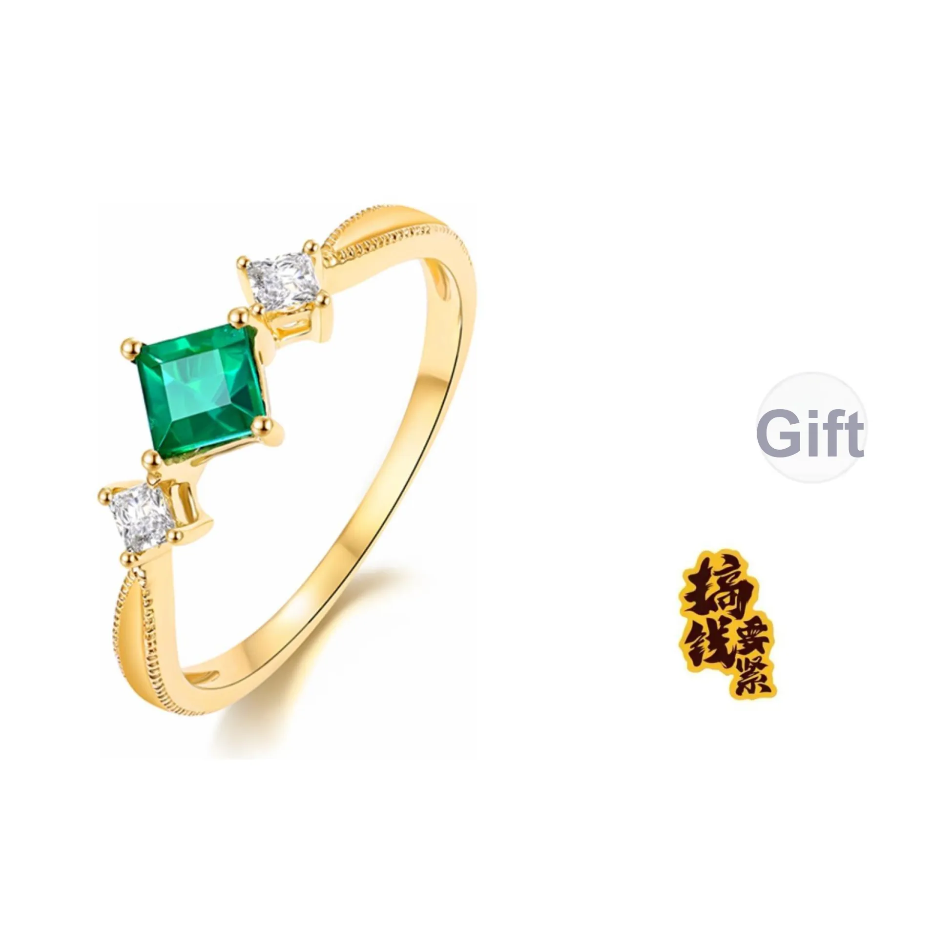 Luxury beads Colored Gemstone Rings Women's