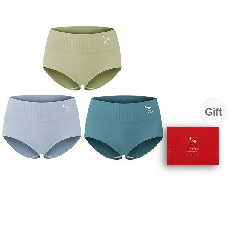 RED DRAGONFLY Cotton Panties Women's 3 Pack Gift Box Set-10