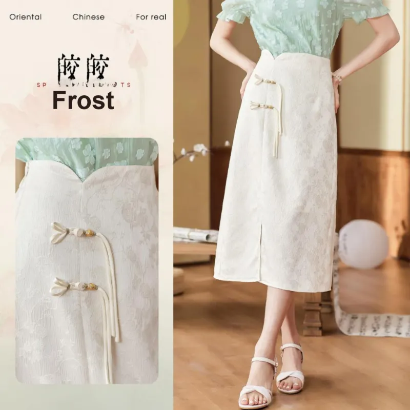 Like The Age Of Water Short Sleeved Dress Women's Beige-3