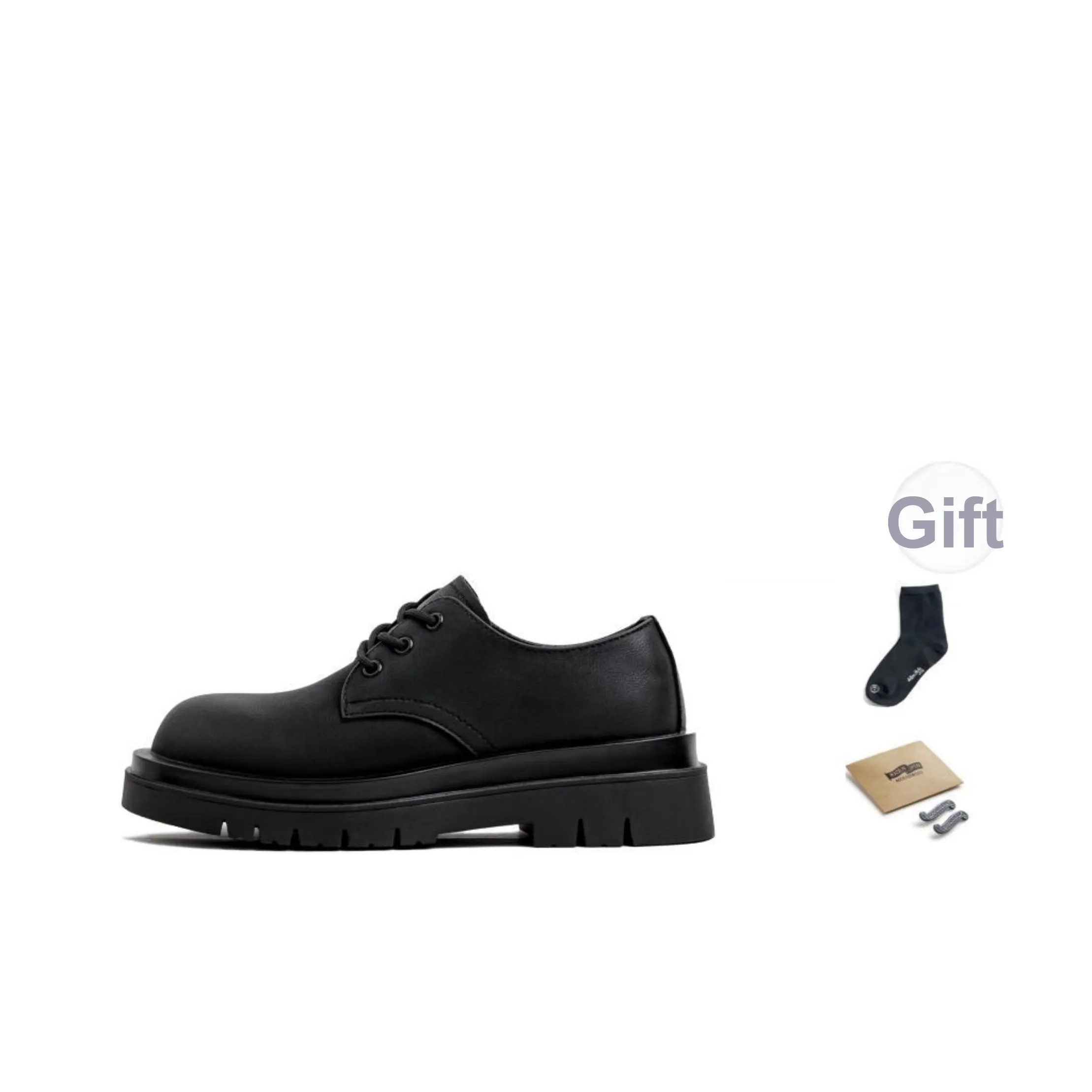 MADEN Workwear Collection Casual Leather Shoes Men's Black Summer