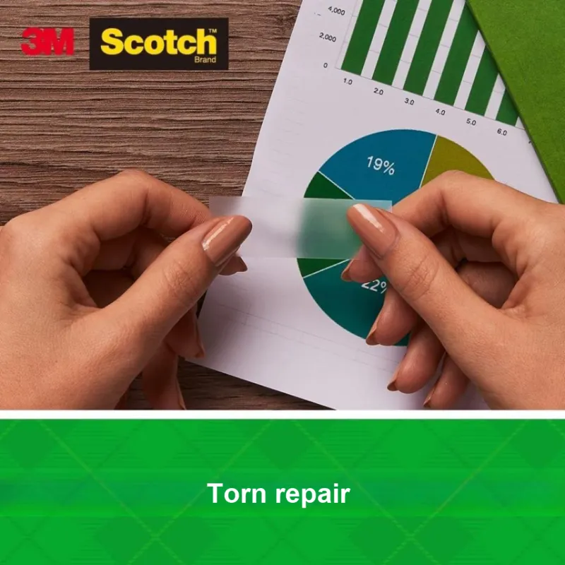 3M 12 Rolls, Semi Transparent Stationery Tape-1