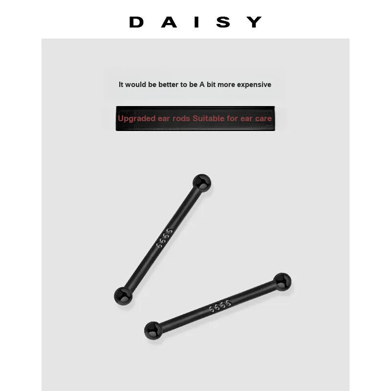 Daisy Dream Full Sterling Silver Stud Earrings Unisex-3