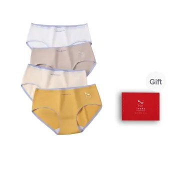 RED DRAGONFLY Cotton Panties Women's Gift Box Set Of 4