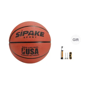 SIPAKESPORT Rubber Basketball Red Brown Size 3/4 Size/5 Size Match Kids'