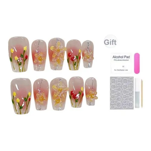 MONLEYTA 250 Ручная работа Тюльпан Короткий ЛАДДЕР Многоцветный Градиент Однотонный