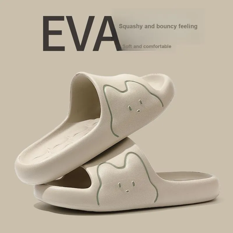 Foot Recreation Men And Women's Slippers Summer Home Indoor Bathing Slip Resistant Slippers-14