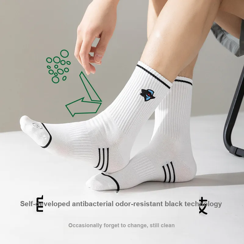 FUGEER Mid-Calf Socks Men's 4 Pack-14