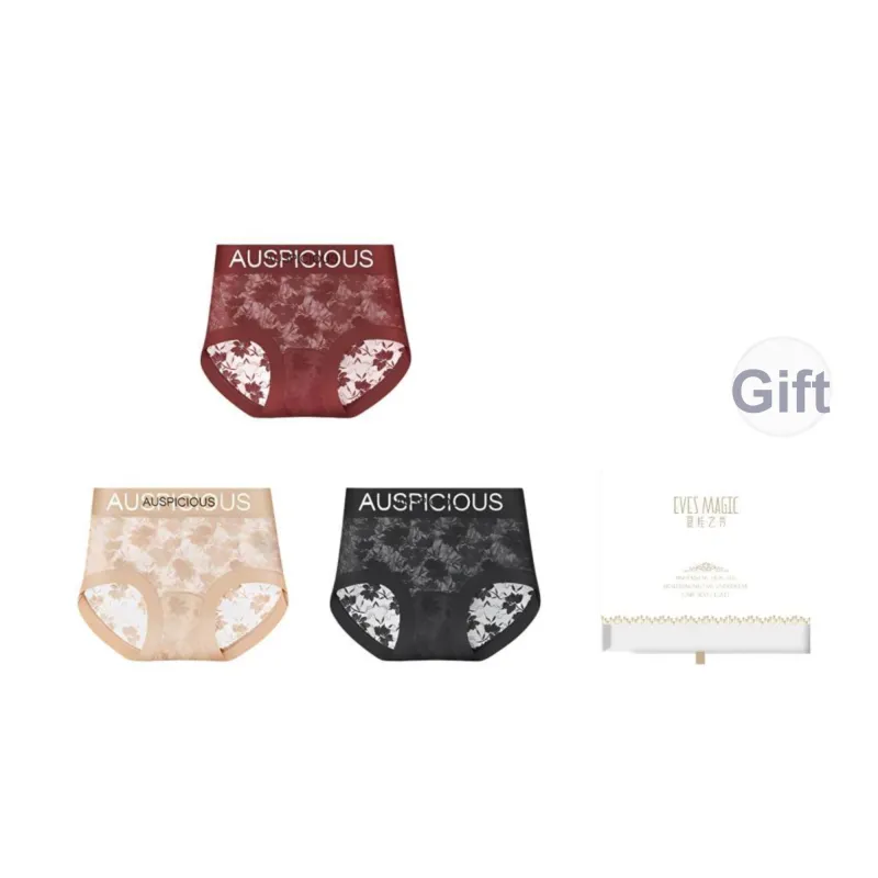 XIA.WA.ZHI.XIU Underpants Women's 3 Pack Gift Box Set-49