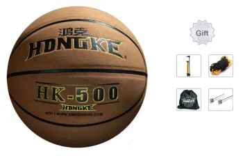 HONGKE Basketball Light Brown Size 7 Training Match Unisex