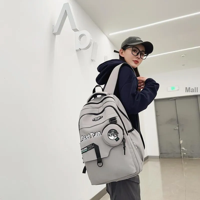 Travel Nylon Backpack Unisex _Nsec Black/Dark Gray/Light Gray/Dark Blue-14