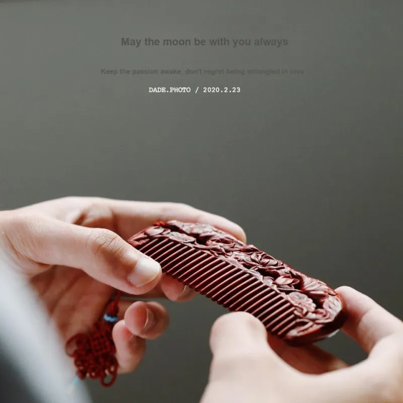 FANGYUANXIAOFU Rosewood Wooden Comb Women's-1