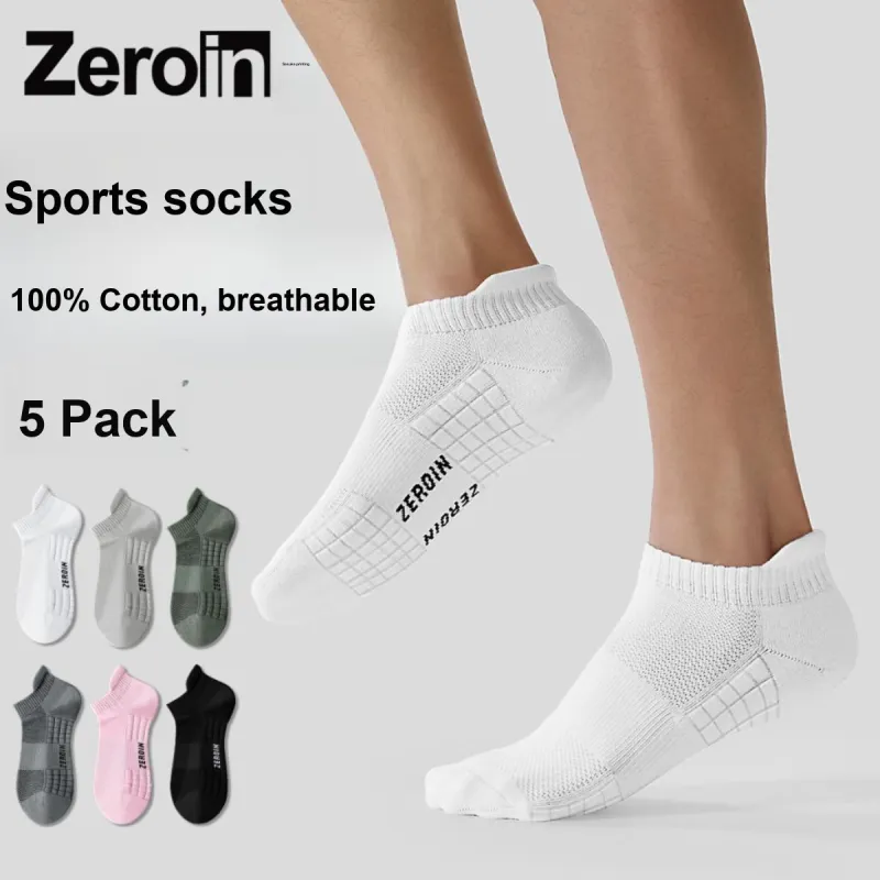 ZEROIN Ankle Socks Unisex Shopping Bag 5 Pack-76