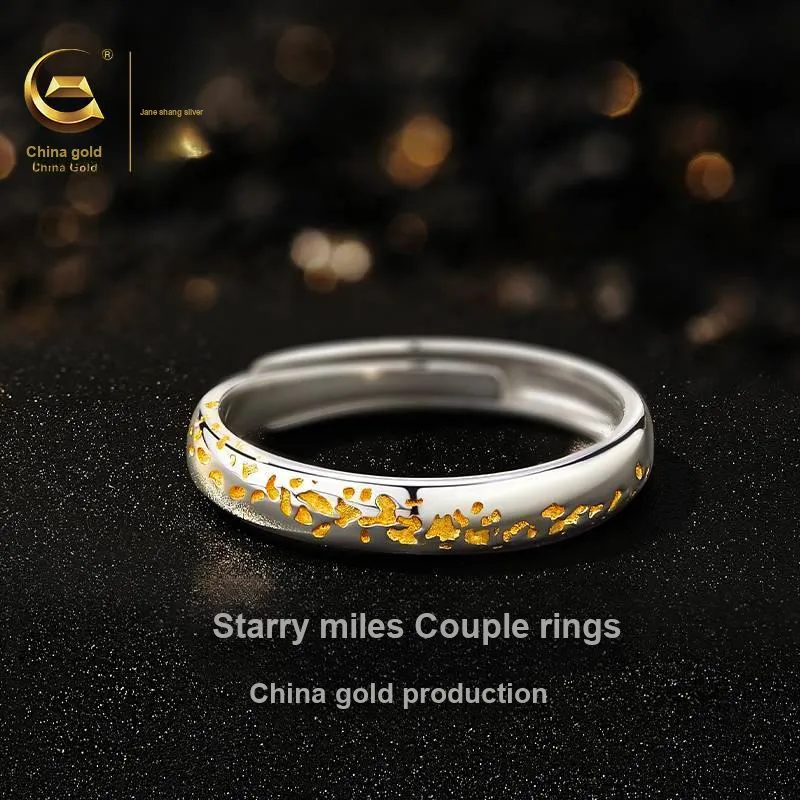 ZSY 925 Sterling Silver Forever Love Ring Couple Rings Men's-1
