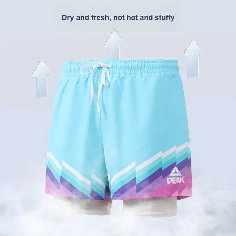 PEAK Swimming Sets Polyester Beach Pool Men's Blue-4
