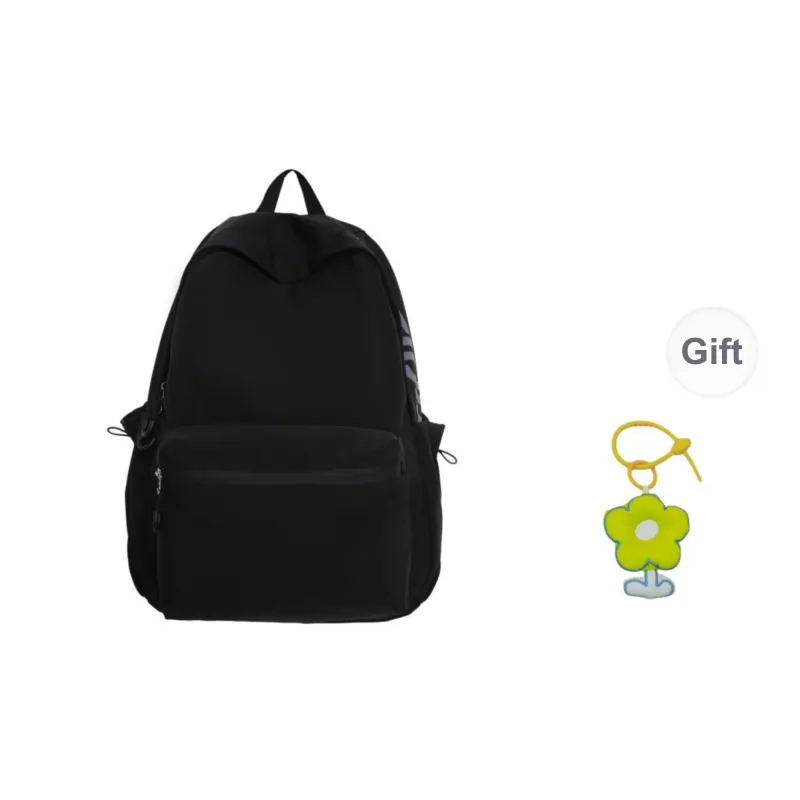 URBAN FOREST Nylon Backpack Unisex White/Black/Blue/Pink-6
