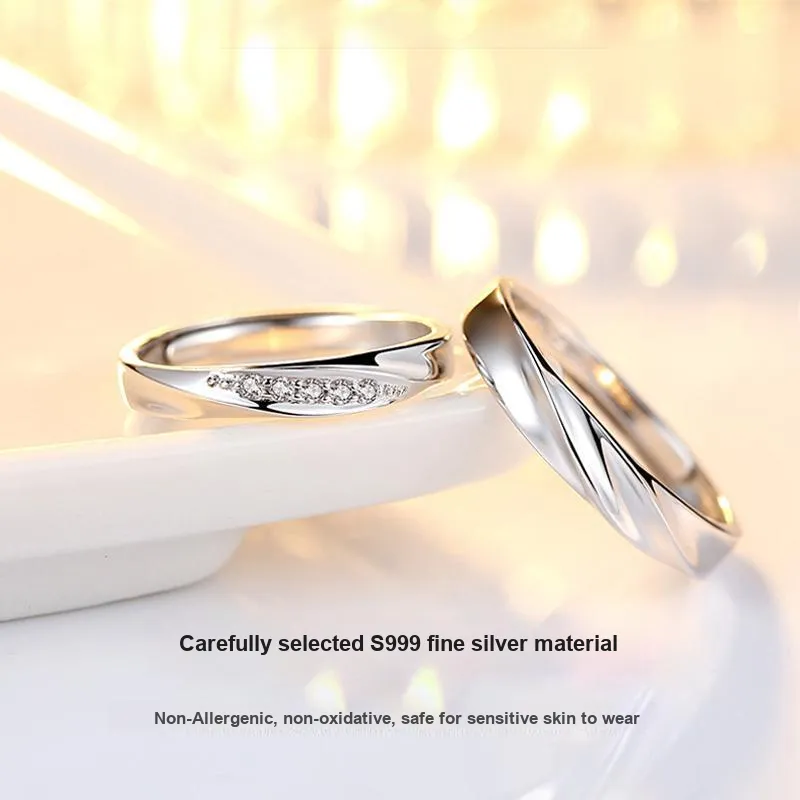 MISS TOOYA Sterling Silver Rings Unisex-2
