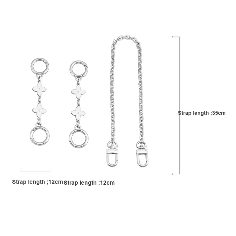 Metal Chain Extender Chain Shoulder Strap Armhole Back Transformation Accessories Bag Strap Women's Silver/Gold Tone-2
