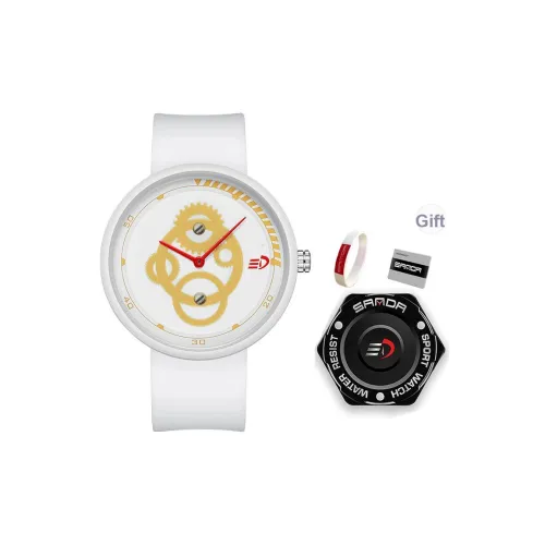 Sanda Кварцевый механизм Часы Унисекс Белый циферблат