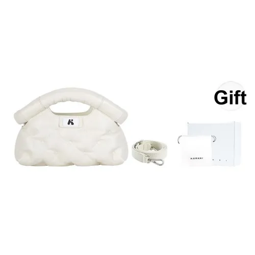 Karkki Lambskin Коммутирование Vacation Travel Crossbody Bag Shoulder Bag Women's White