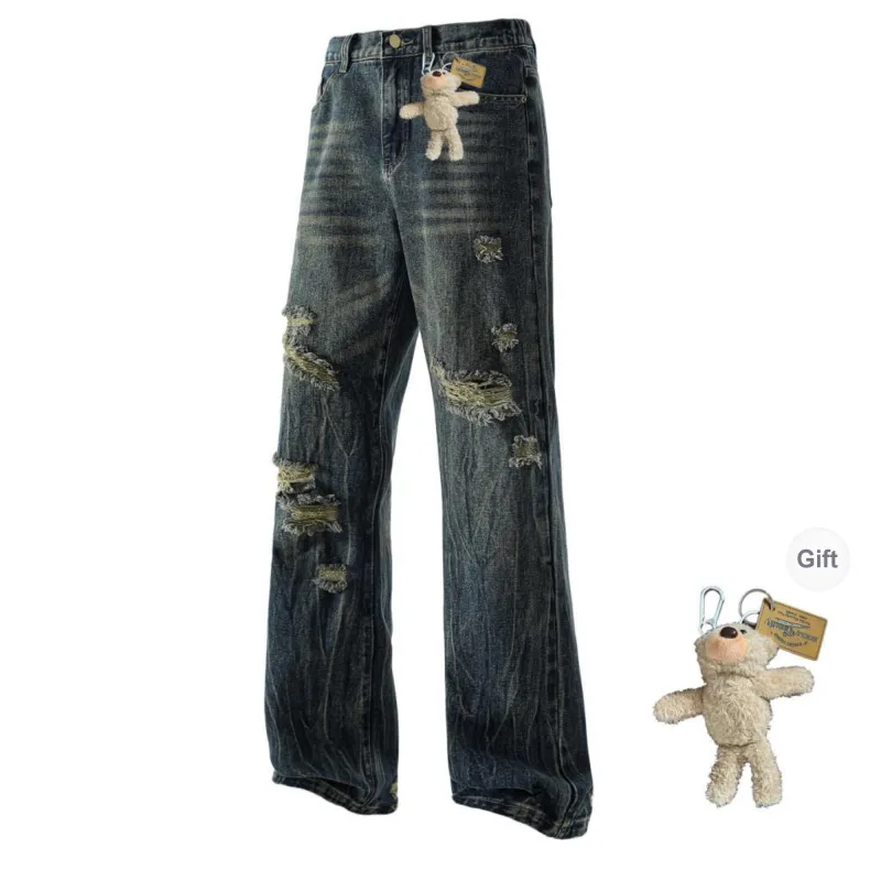 HOKLV Jeans Unisex-8