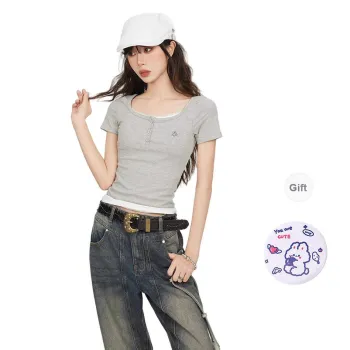 EVPGB T Shirts Women's Gray