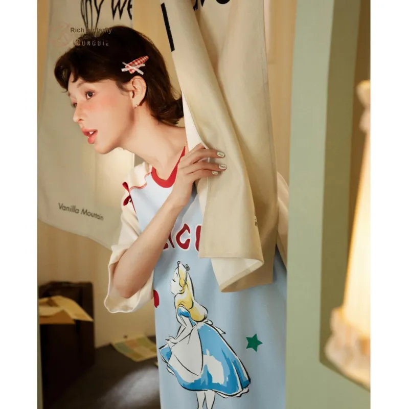 Gongdie x Disney Nightgown Women's Gift Box Set Blue-5