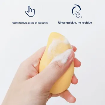 HUANMO Powder Puff Makeup Brush Makeup Sponge Cleaning Agent Mild