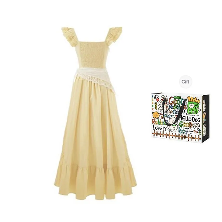 BVODE Slip Dresses Women's Yellow-1