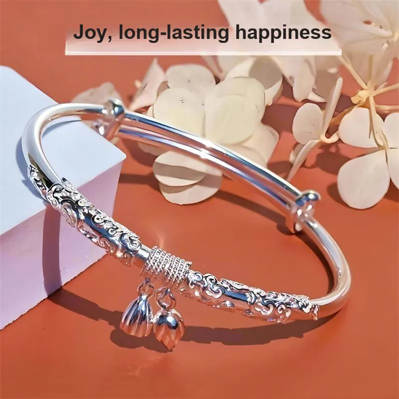 BMK S999 Fine Silver Bangles Women's-1