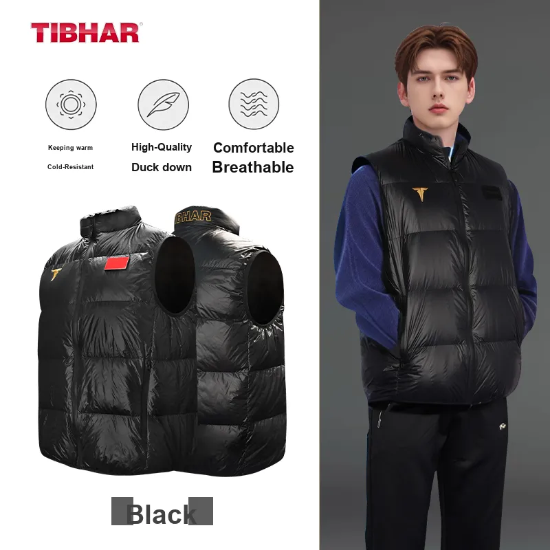 TIBHAR Vests Men Black-2